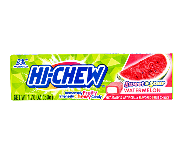 Hi Chew Sweet Sour Watermelon Chewy Candy 1.76 Ounce 1 Pack 2